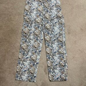 Forever21 baggy cargo denim pants